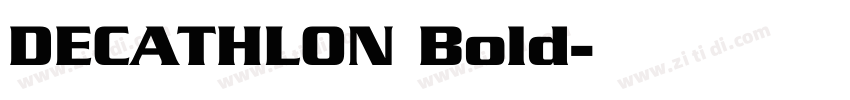 DECATHLON Bold字体转换